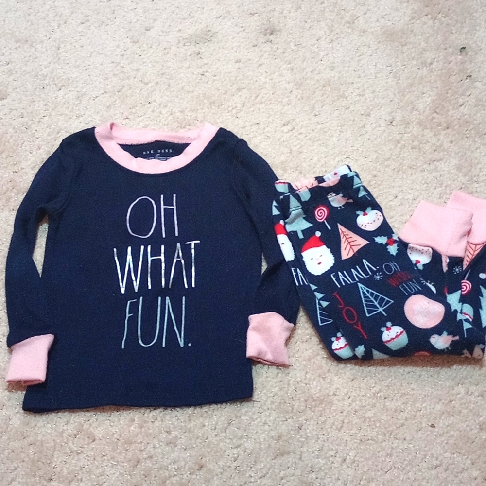 Kids Rae Dunn Christmas Pajamas set